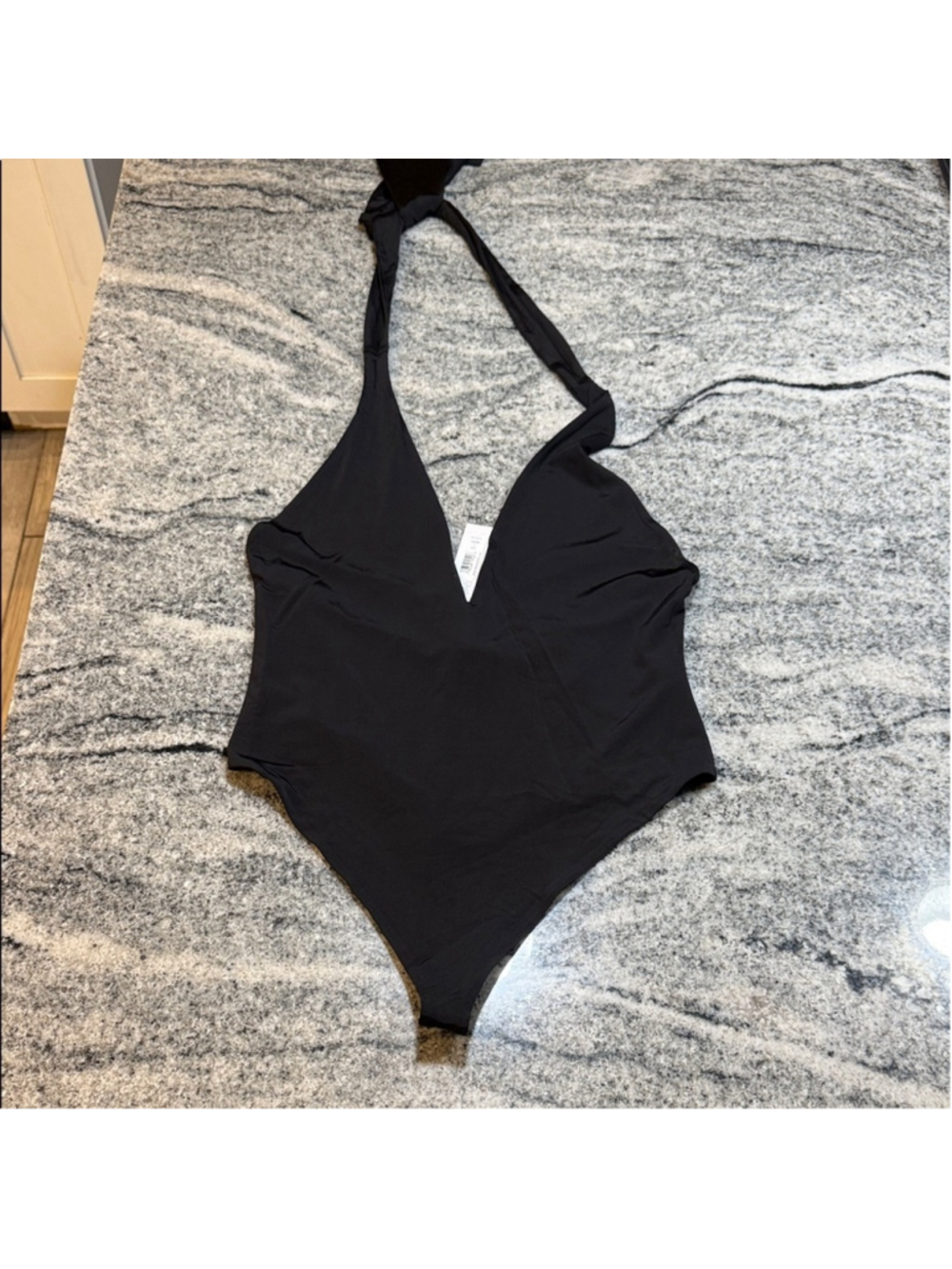 Alice + Olivia Pippa Halter Bodysuit, Black - Picture 9 of 14